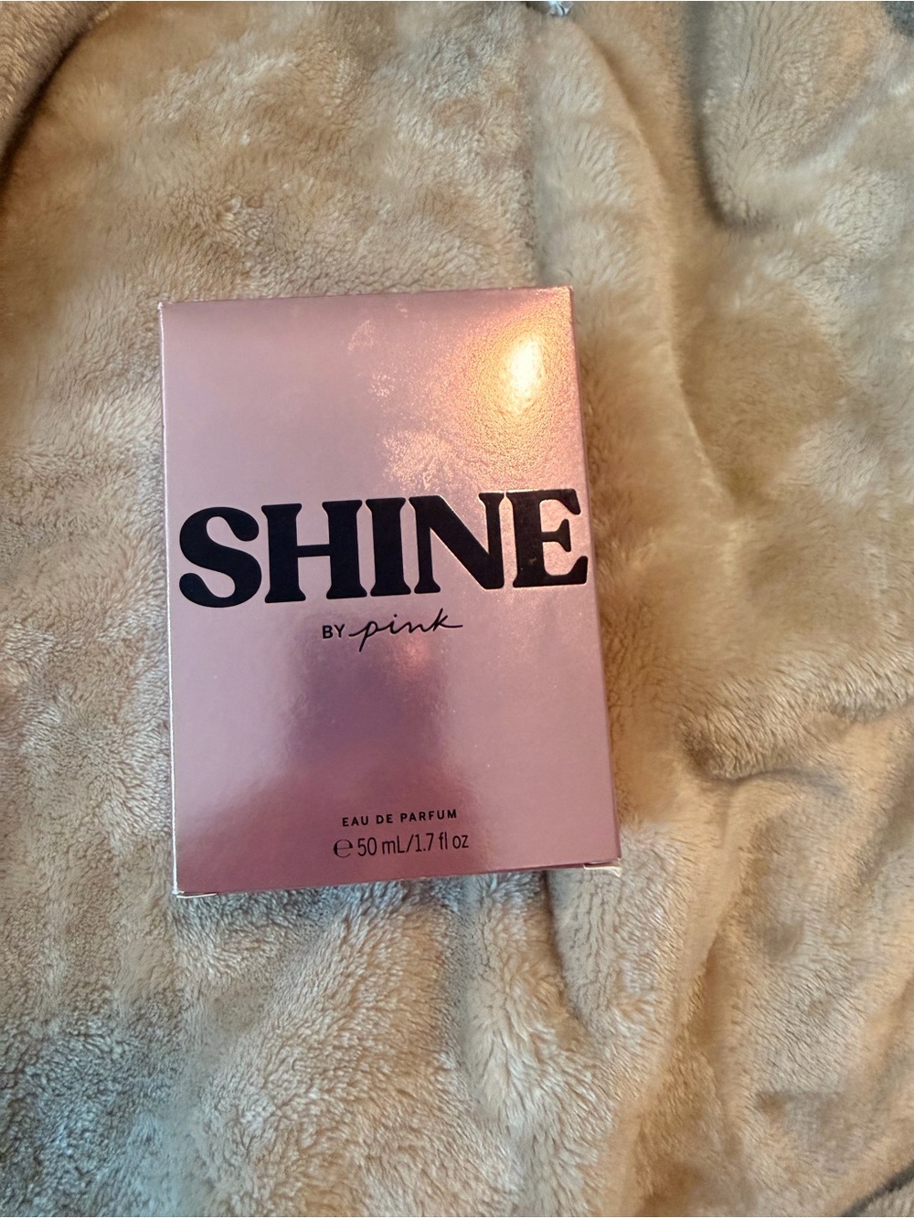 PINK Victoria's Secret Shine Eau de Parfum **BOX ONLY** in metallic pink